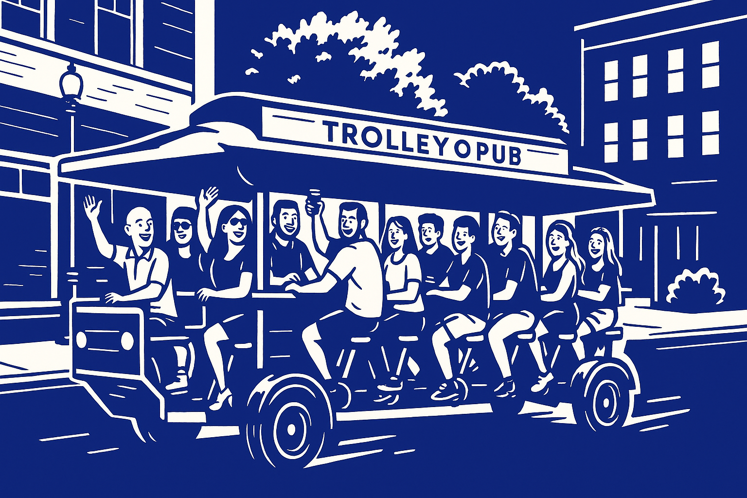 Trolly Pub: A Party on Wheels Rolling Through the Heart of Winston-Salem